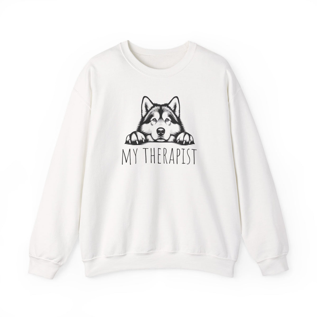 Alaskan Malamute My Therapist Crewneck Sweatshirt