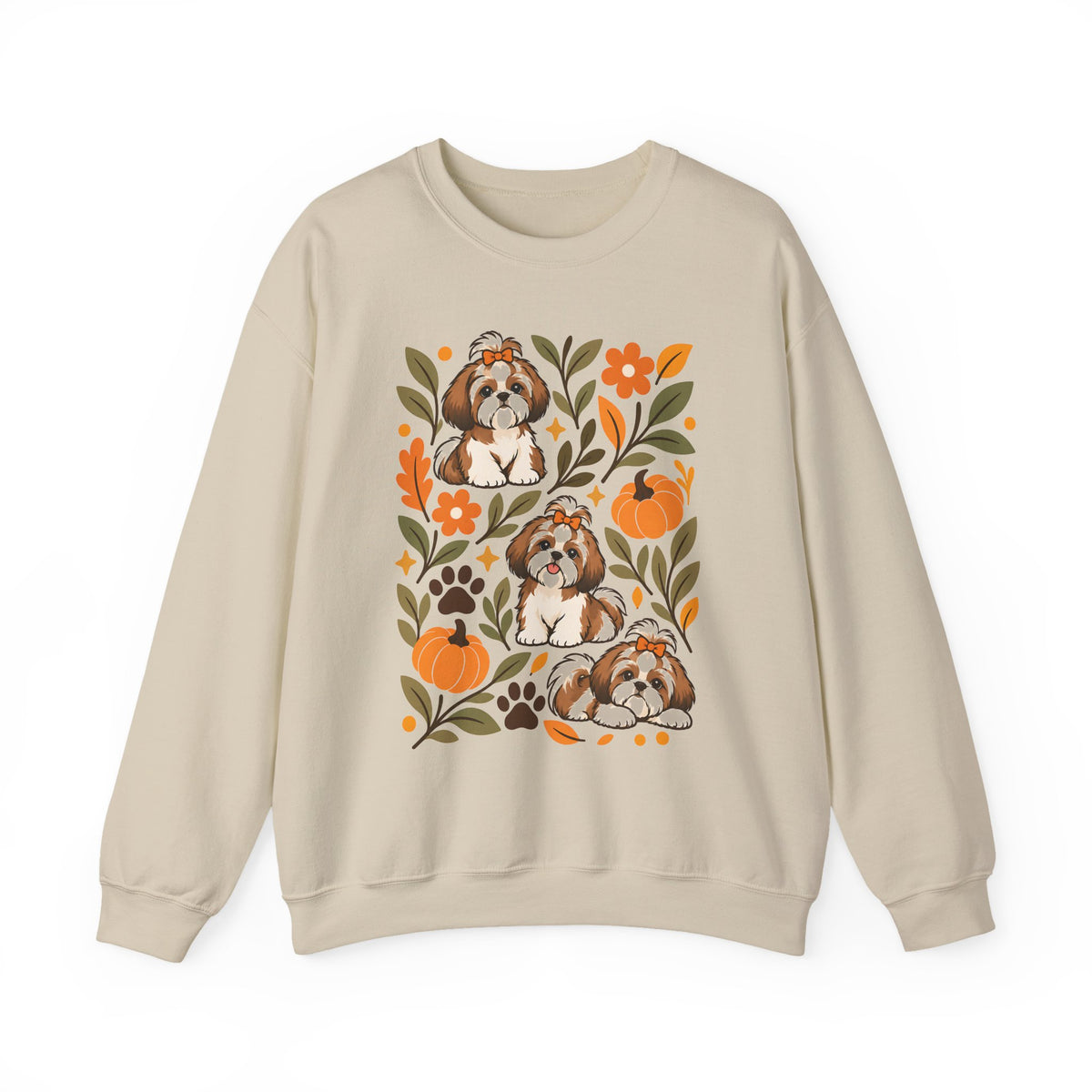 Shih Tzu Fall Crewneck Sweatshirt