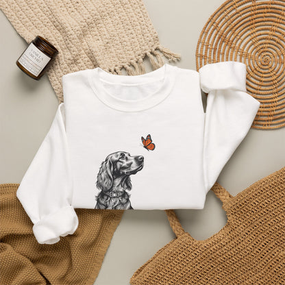 Irish Setter Butterfly Crewneck Sweatshirt