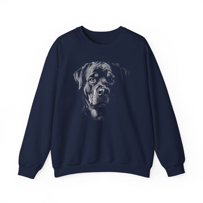 Rottweiler Engraved Crewneck Sweatshirt