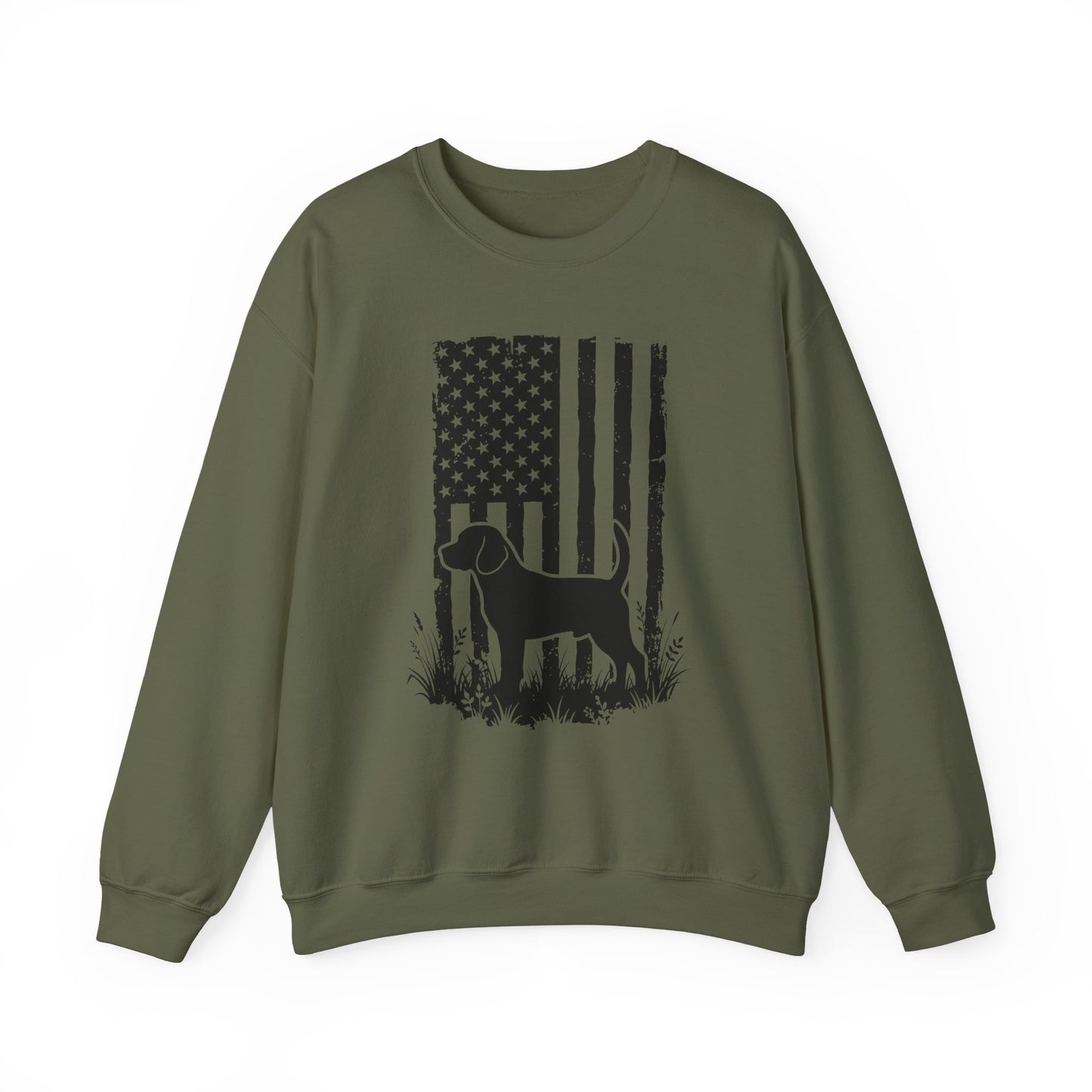 Beagle USA Flag Crewneck Sweatshirt