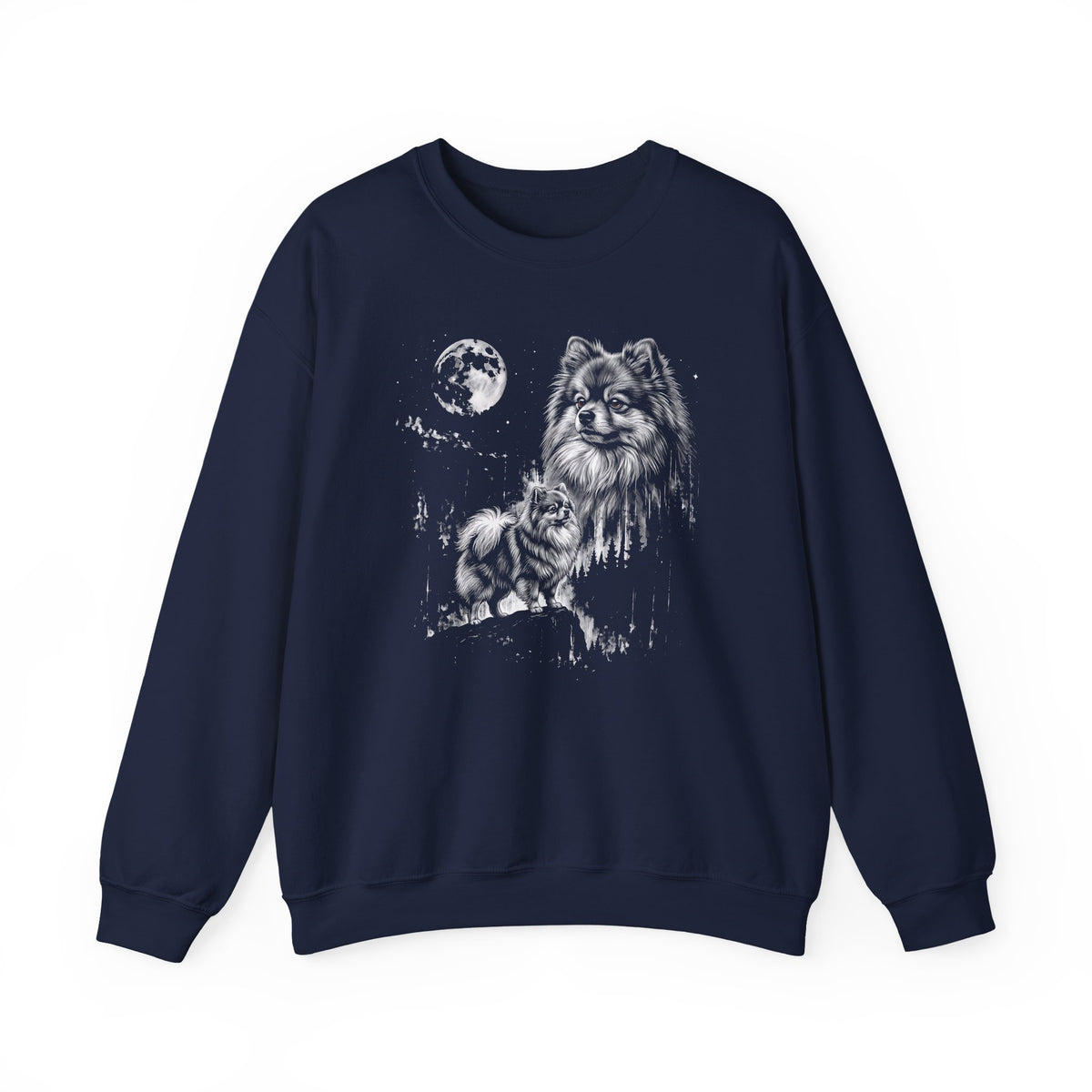 Pomeranian Moonlight Crewneck Sweatshirt