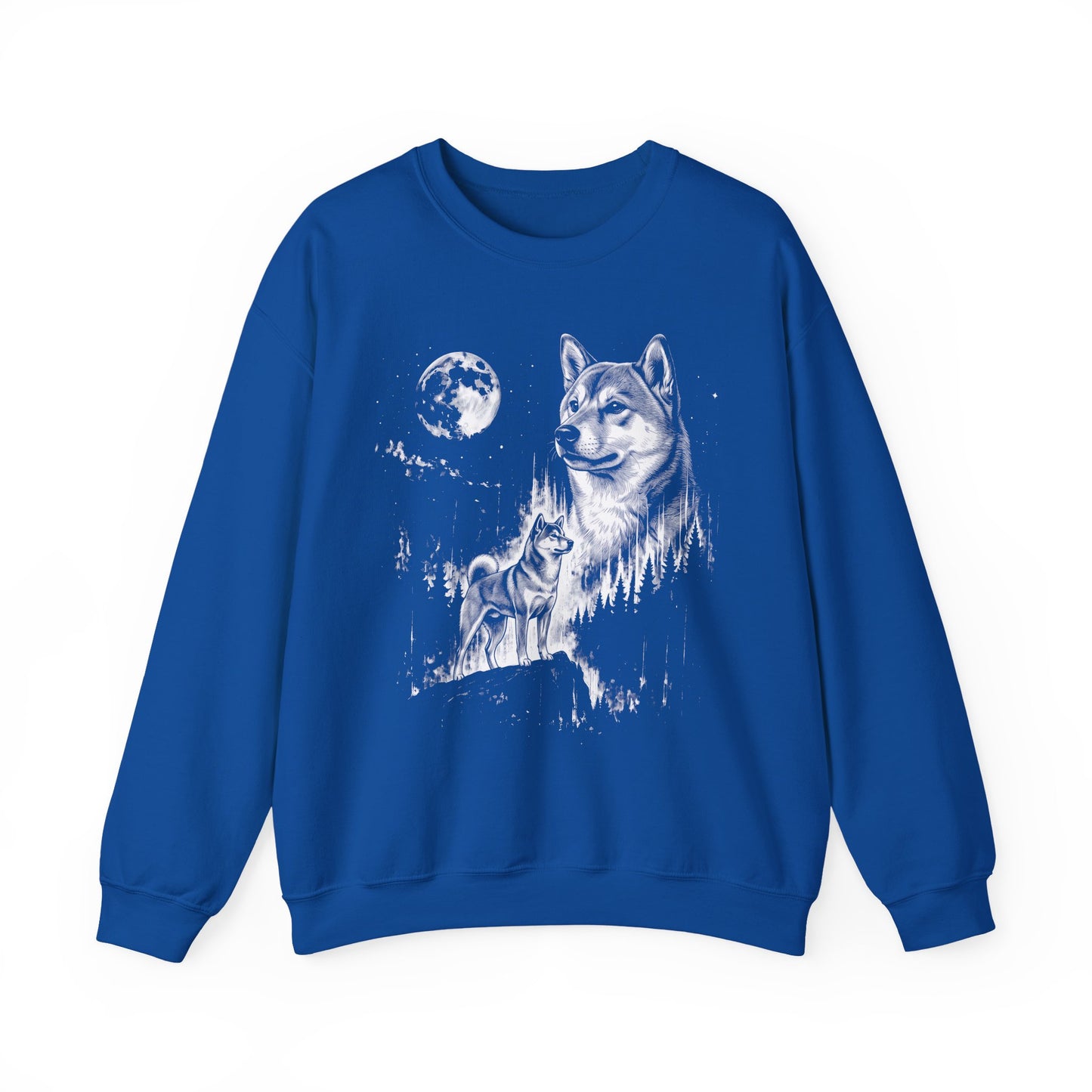 Shiba Inu Moonlight Crewneck Sweatshirt