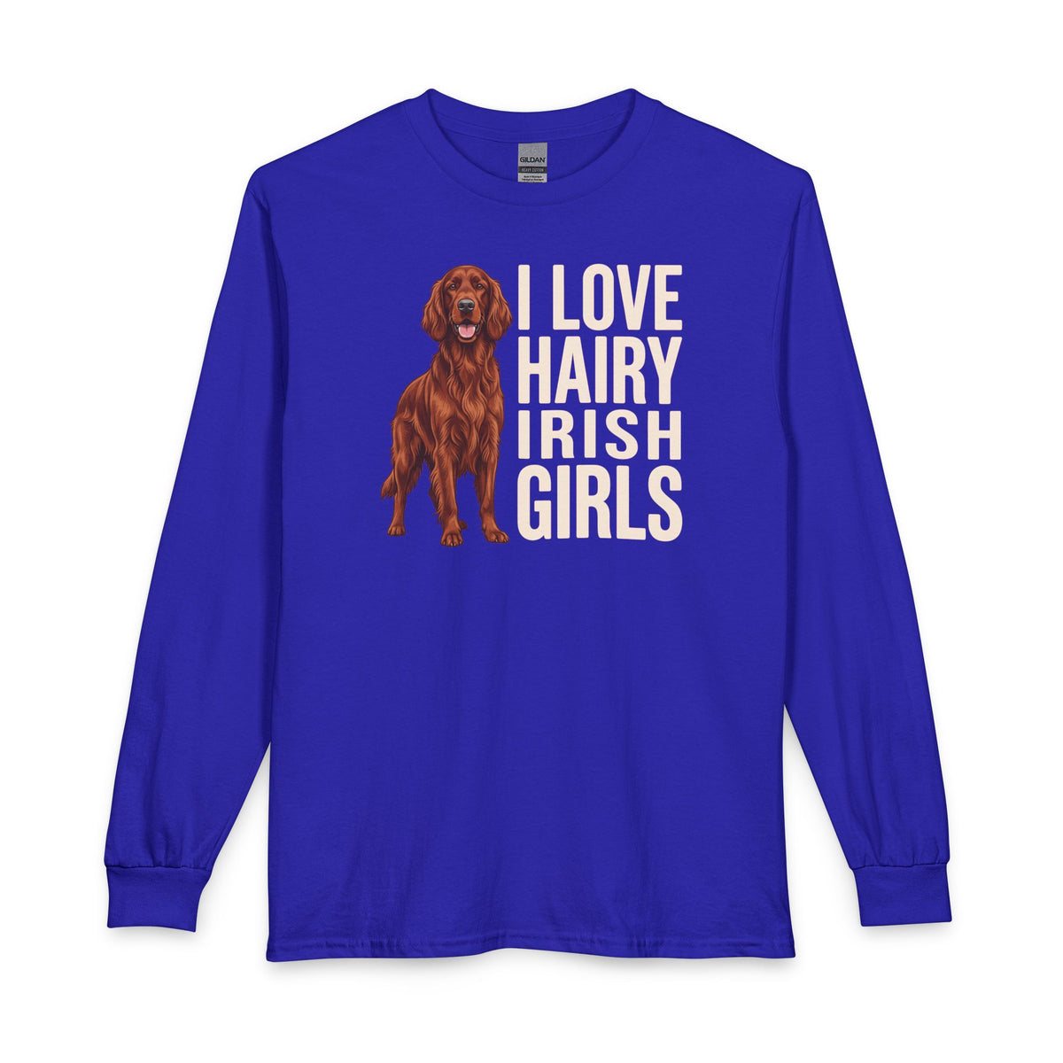 Irish Setter Hairy Girls Long Sleeve