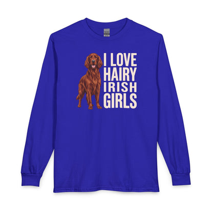 Irish Setter Hairy Girls Long Sleeve