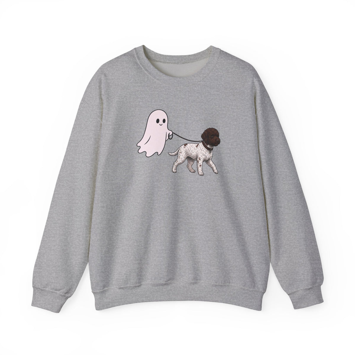Lagotto Halloween Crewneck Sweatshirt Sport Grey