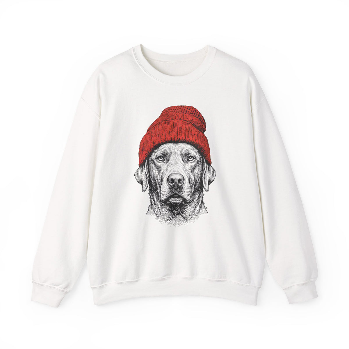 Chesapeake Bay Retriever Beanie Crewneck Sweatshirt