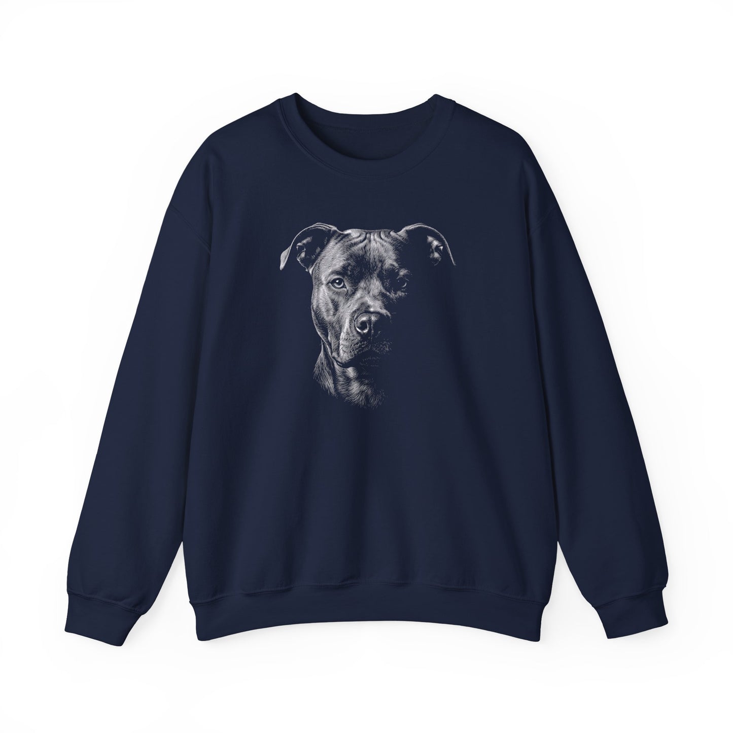 Pitbull Engraved Crewneck Sweatshirt