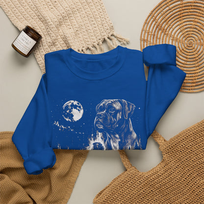 Boxer Moon Crewneck Sweatshirt