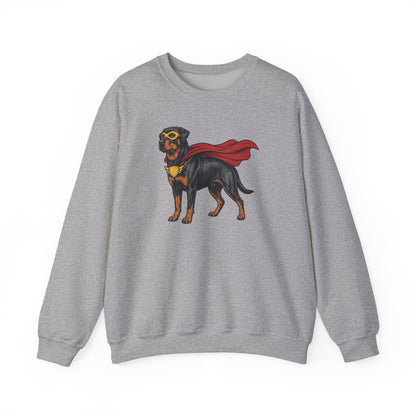 Rottweiler Superhero Crewneck Sweatshirt