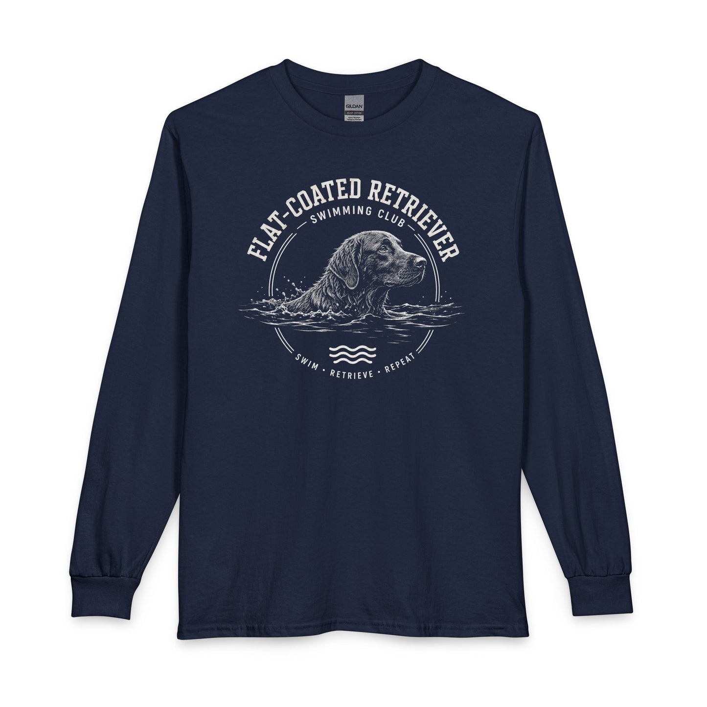 Flat-Coated Retriever Swimming Club Long Sleeve