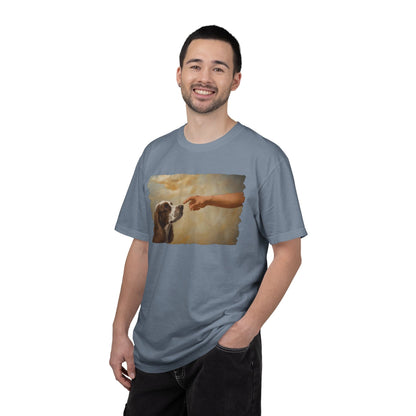 God Creates Cocker Spaniel Premium Tee
