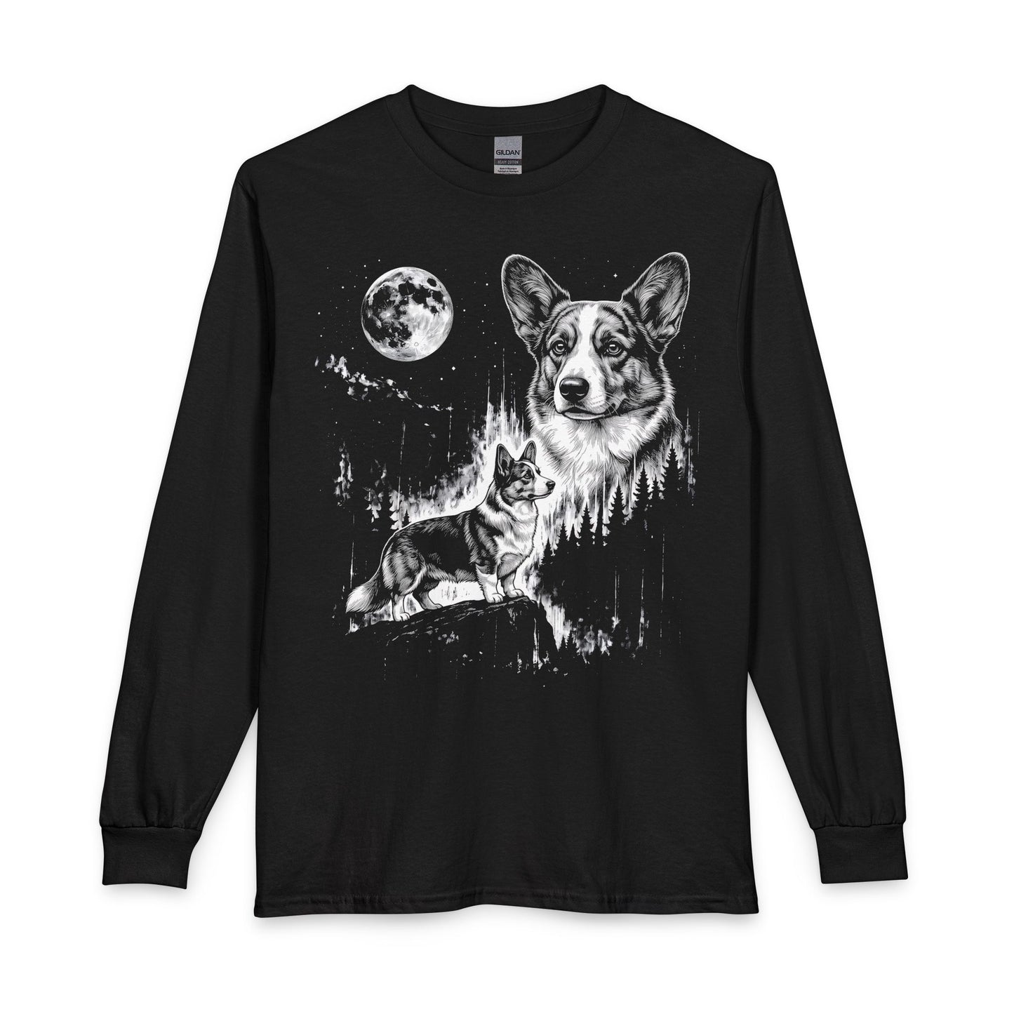 Cardigan Welsh Corgi Moonlight Long Sleeve