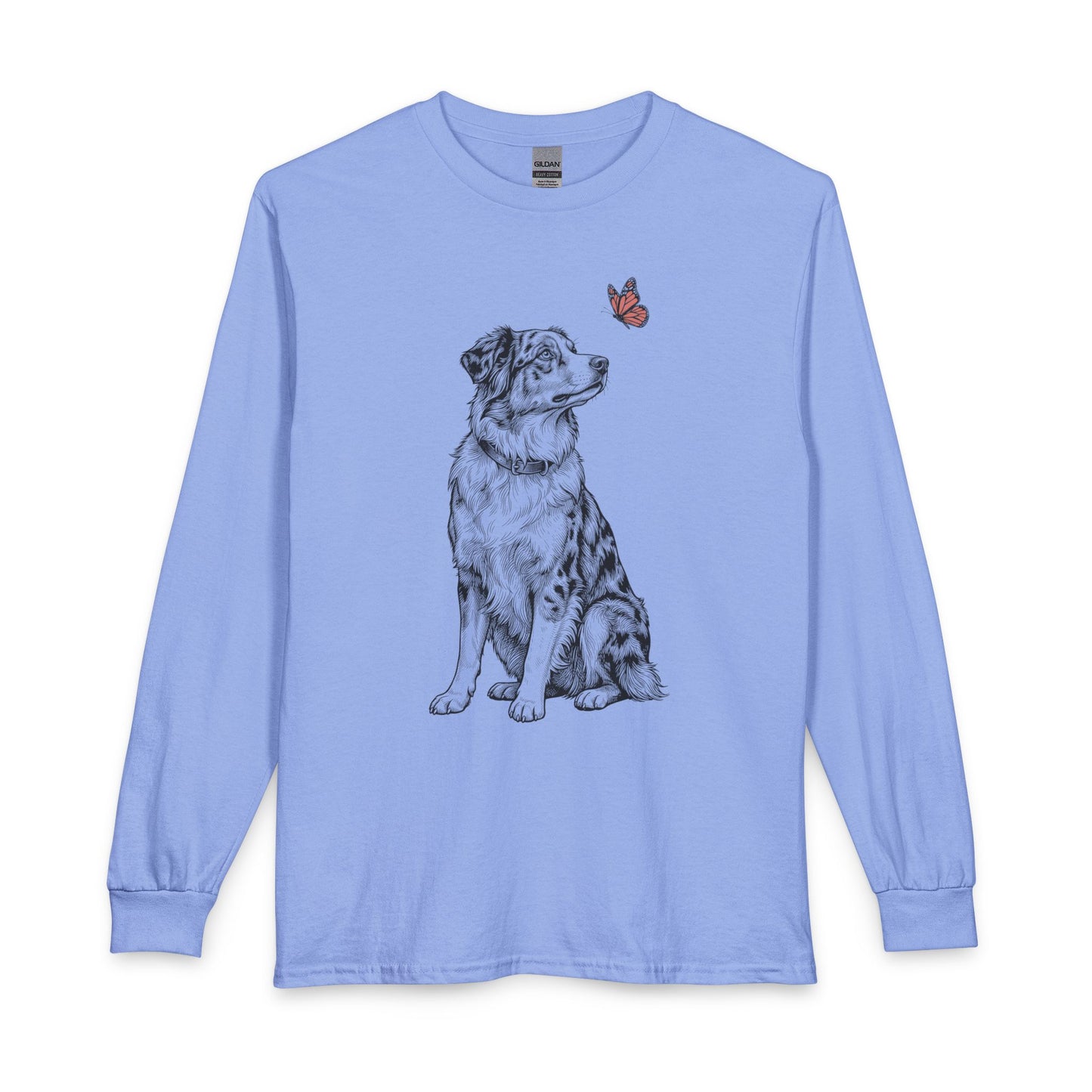 Australian Shepherd Butterfly Long Sleeve