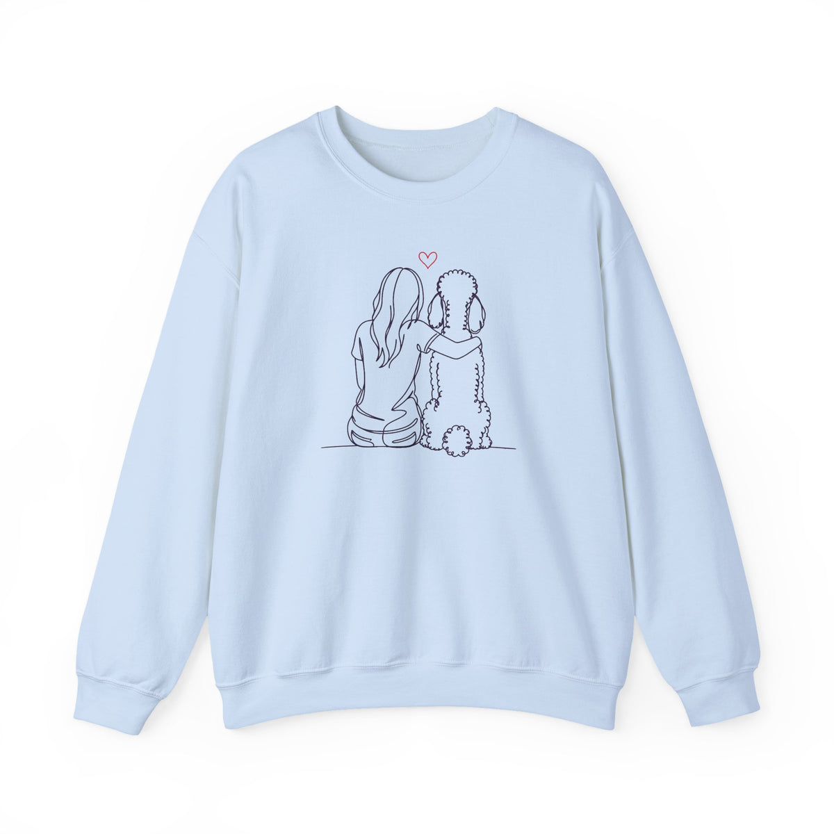 Standard Poodle Hug Crewneck Sweatshirt
