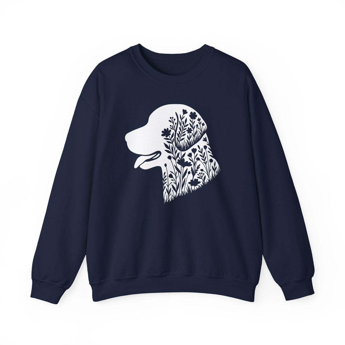 Chesapeake Bay Retriever Flowers Crewneck Sweatshirt