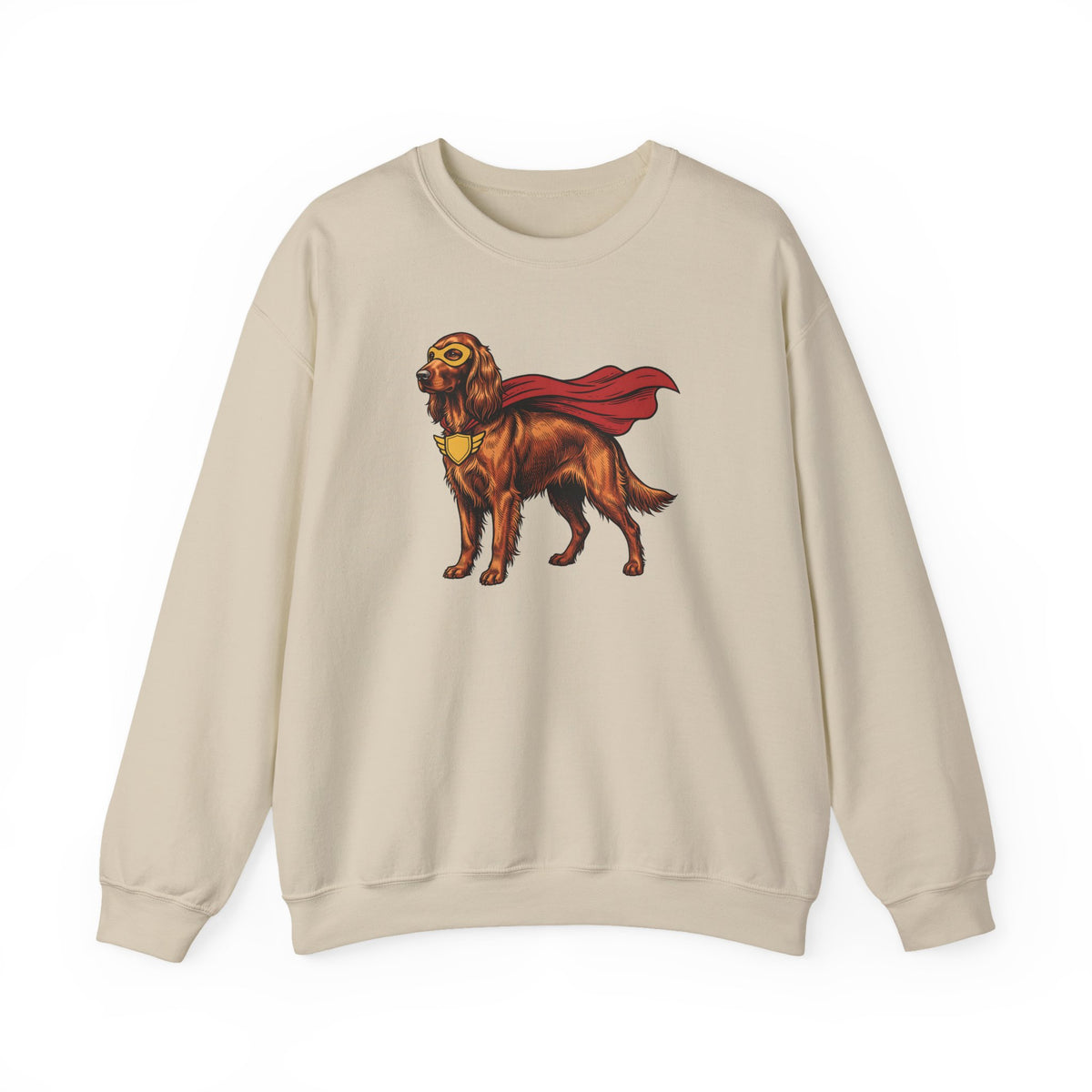 Irish Setter Superhero Crewneck Sweatshirt