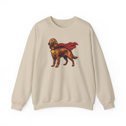 Irish Setter Superhero Crewneck Sweatshirt