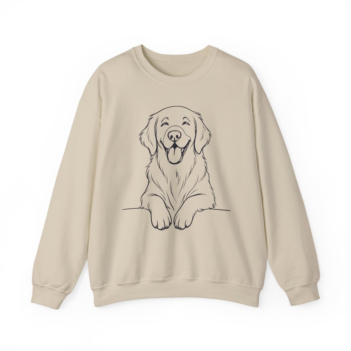 Flat Coated Retriever Lineart Crewneck Sweatshirt