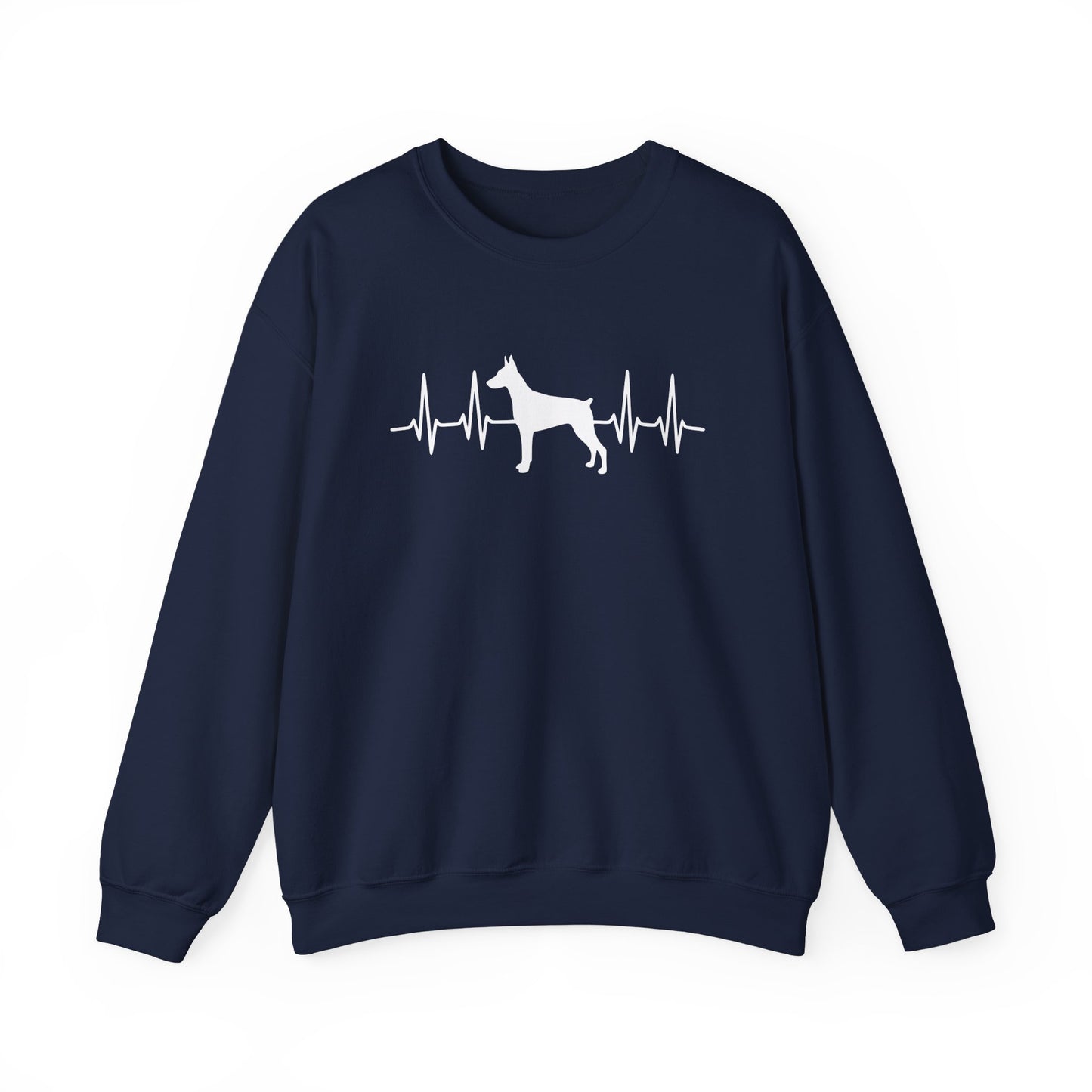 Doberman Heartbeat Crewneck Sweatshirt