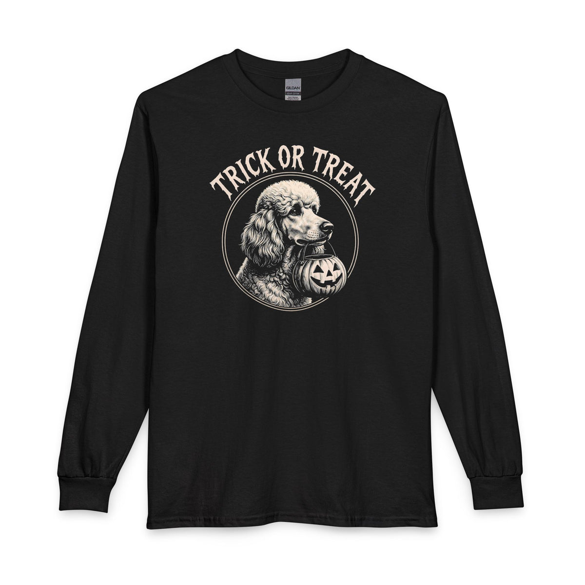 Standard Poodle Trick Or Treat 2 Long Sleeve