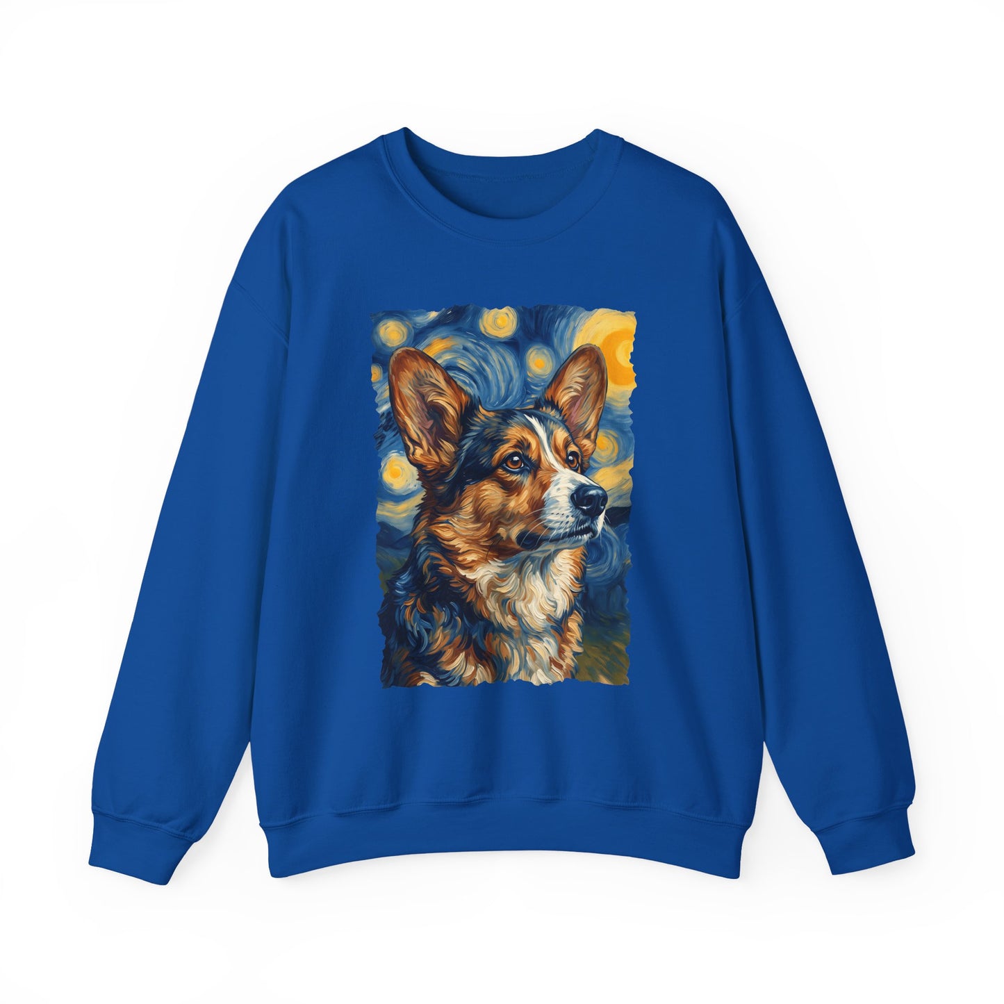 Cardigan Welsh Corgi Sable Van Gogh Crewneck Sweatshirt