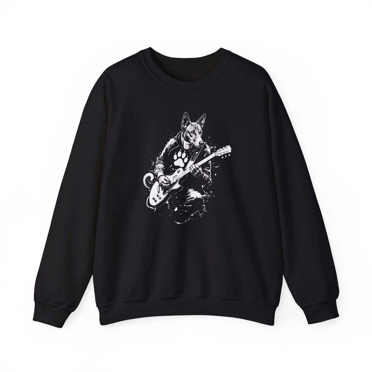 Basenji Guitar Crewneck Sweatshirt