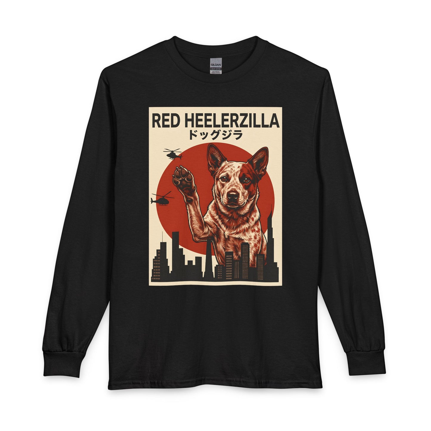 Red Heelerzilla Long Sleeve
