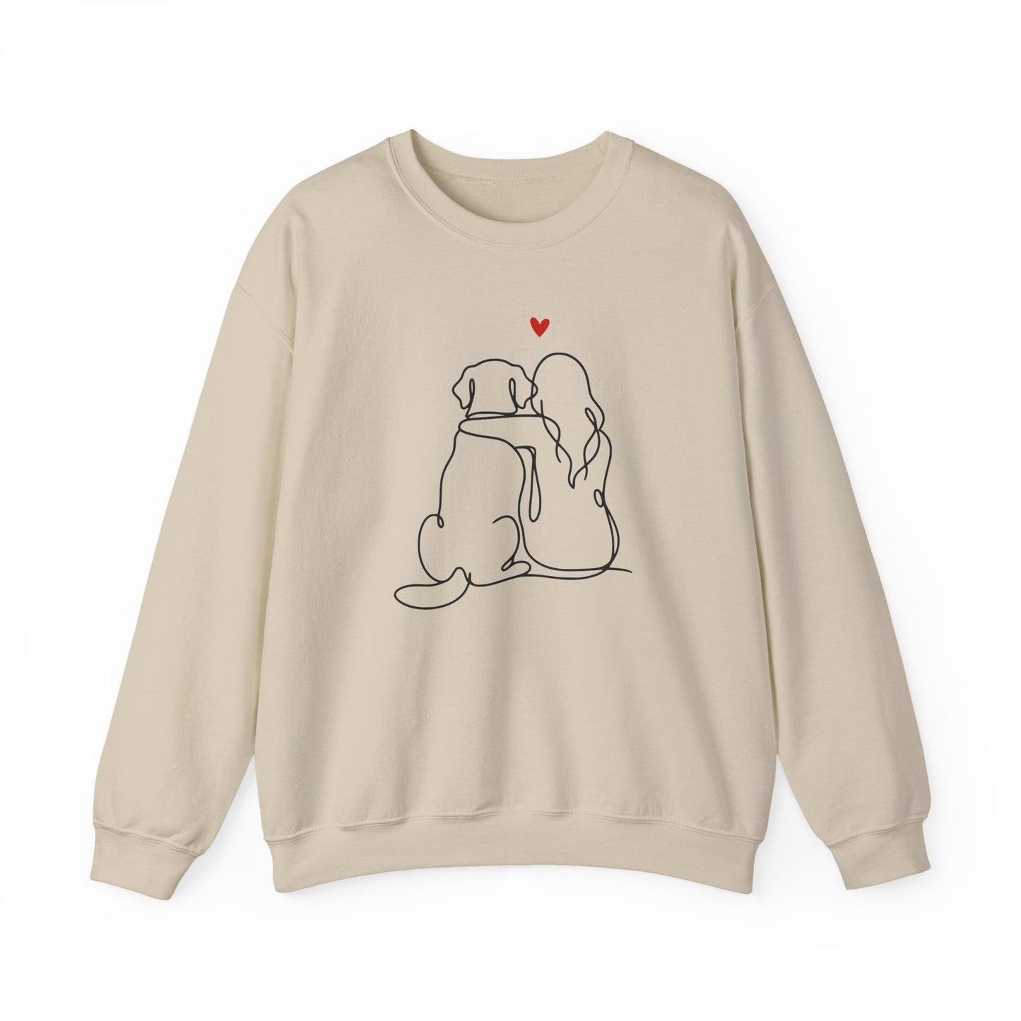 Labrador and Girl Love Crewneck Sweatshirt