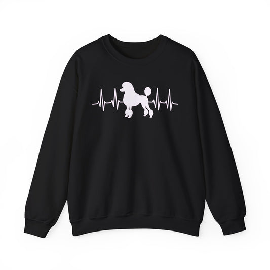 Standard Poodle Heartbeat 2 Crewneck Sweatshirt