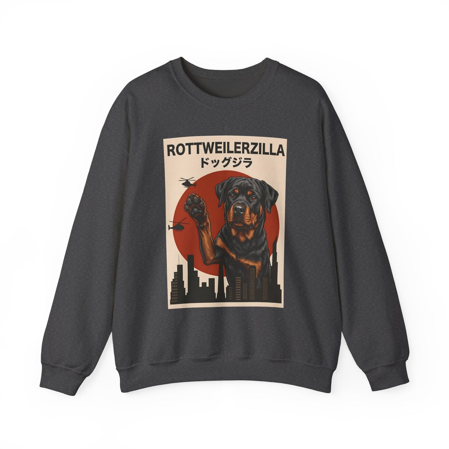 Rottweilerzilla Crewneck Sweatshirt