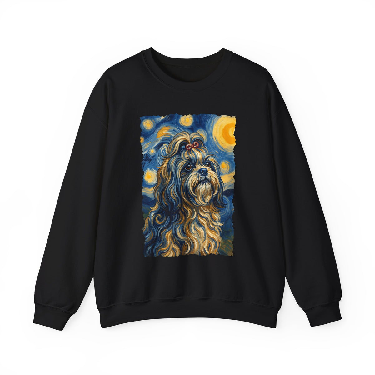 Shih Tzu Van Gogh Crewneck Sweatshirt