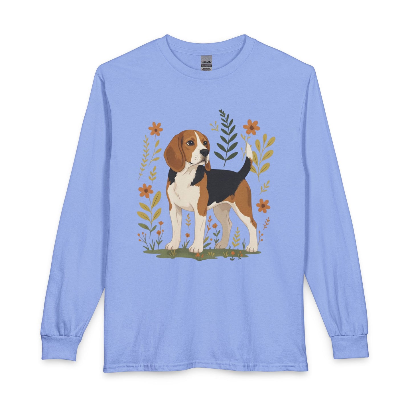 Beagle Flowers Long Sleeve