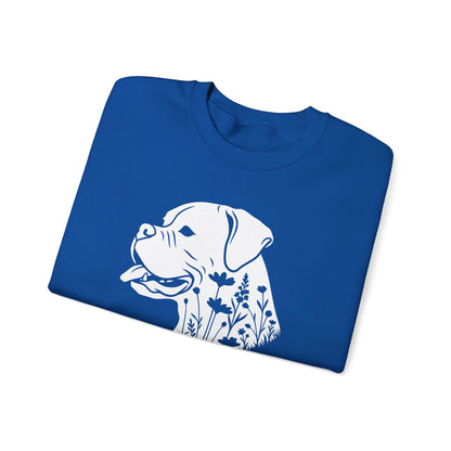 Boxer Flowers Crewneck Sweatshirt
