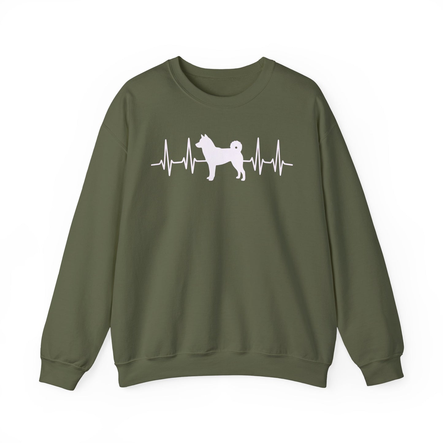 Shiba Inu Heartbeat Crewneck Sweatshirt