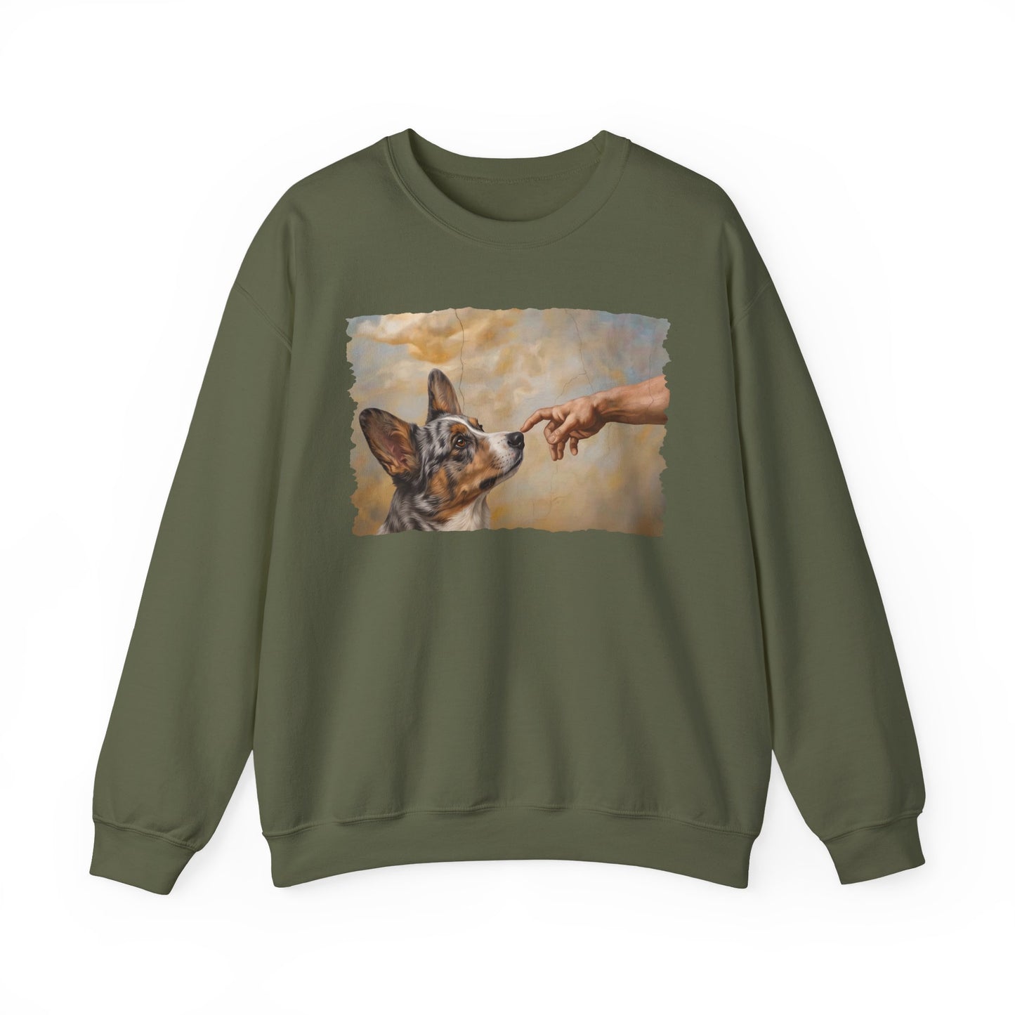 Cardigan Welsh Corgi Blue Merle Creation Crewneck Sweatshirt