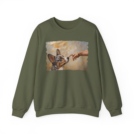 Cardigan Welsh Corgi Blue Merle Creation Crewneck Sweatshirt