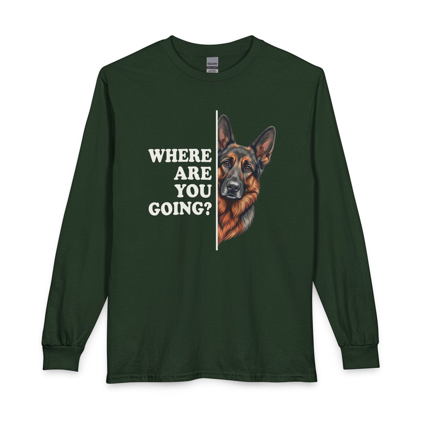 Sable German Shepherd Following Long Sleeve