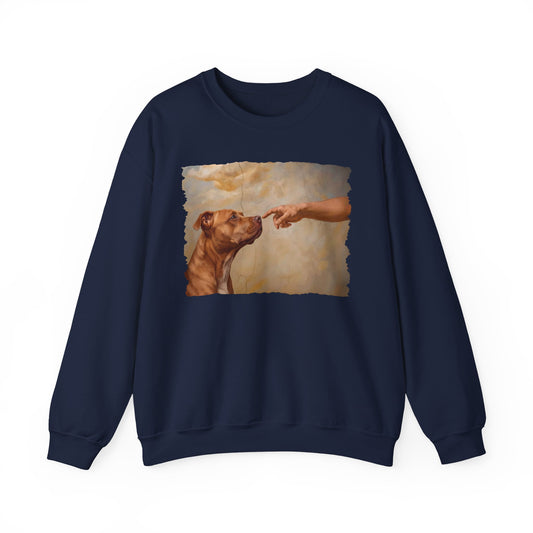 Pitbull Red Nose Creation Crewneck Sweatshirt