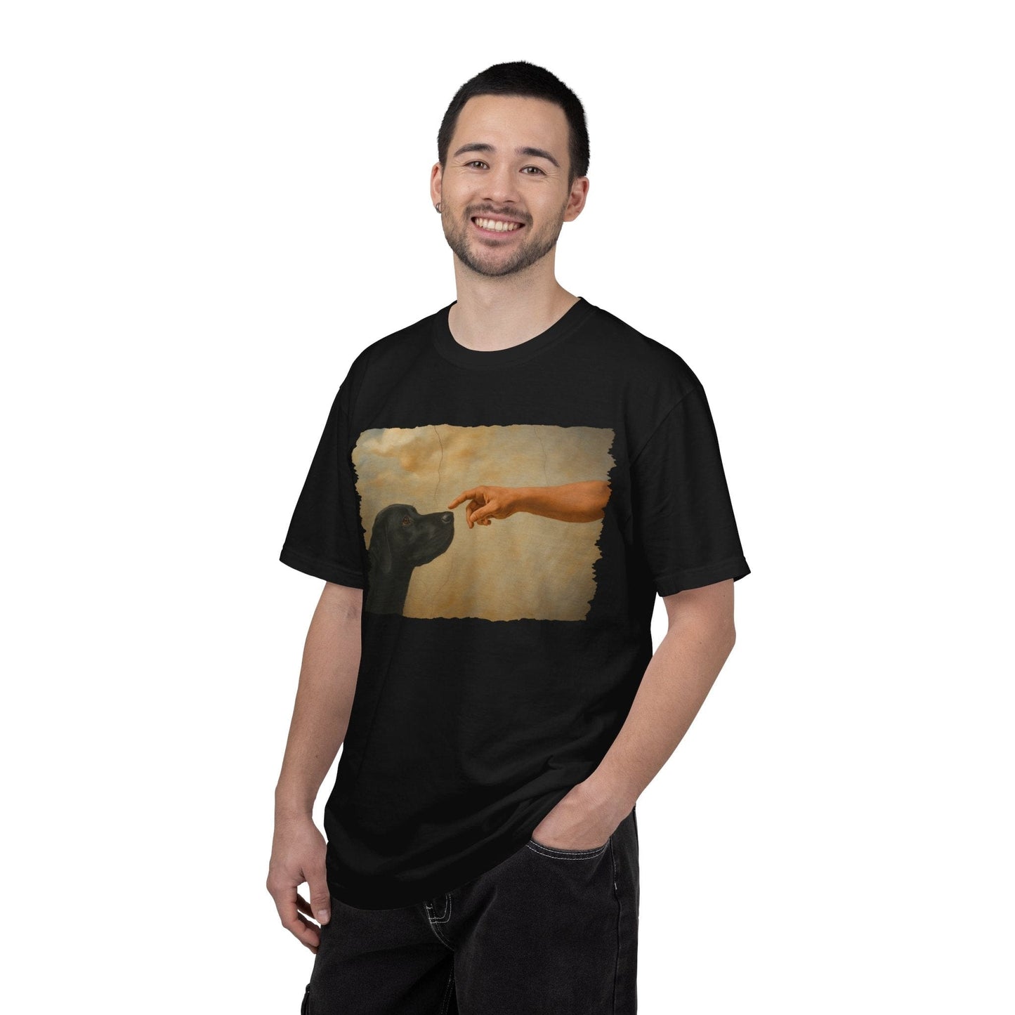 God Creates Black Lab Premium Tee