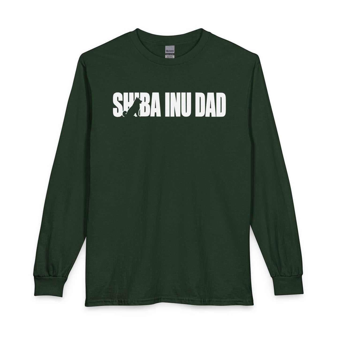 Shiba Inu Dad Long Sleeve Forest Green