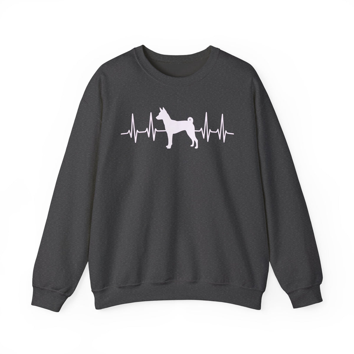 Basenji Heartbeat Crewneck Sweatshirt