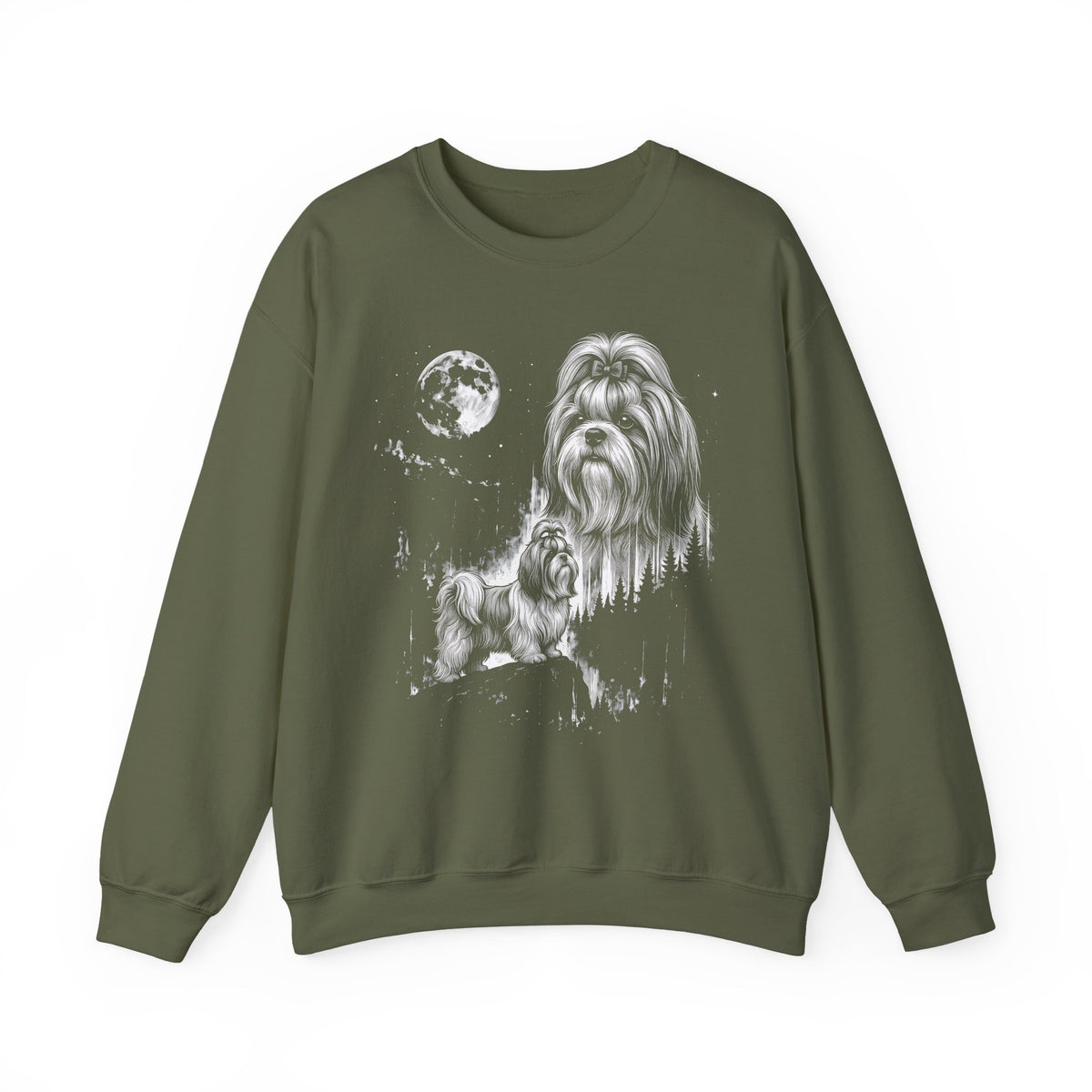 Shih Tzu Moonlight Crewneck Sweatshirt