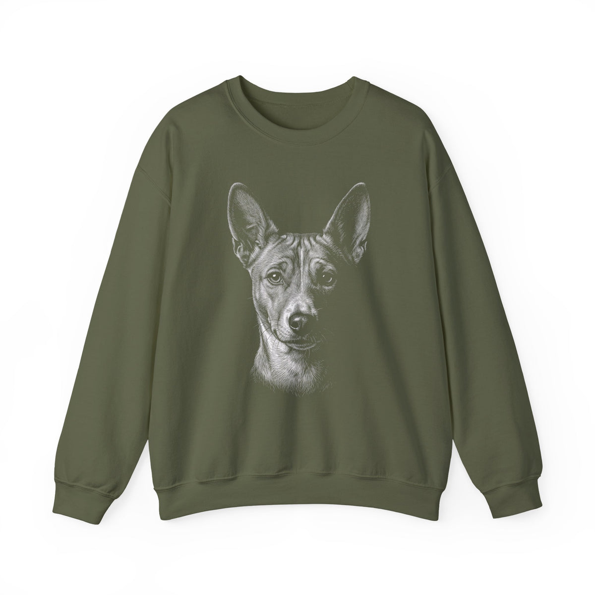 Basenji Engraved Crewneck Sweatshirt