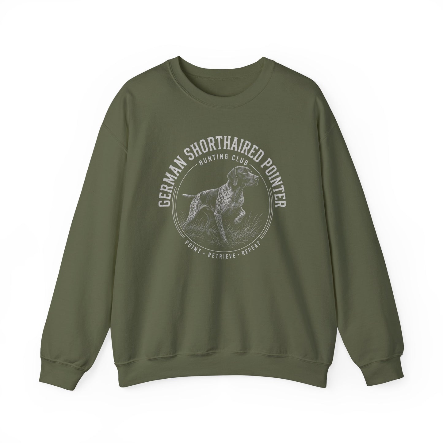 German Shorthaired Pointer Hunting Club Crewneck Sweatshirt