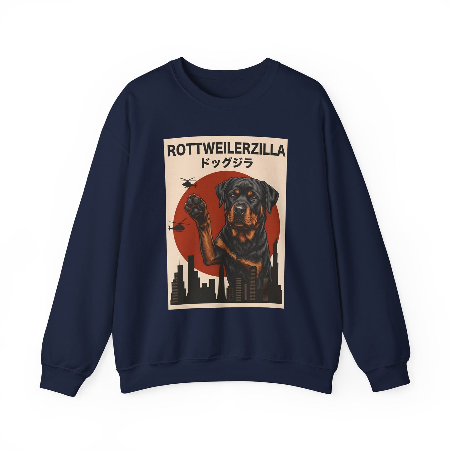 Rottweilerzilla Crewneck Sweatshirt