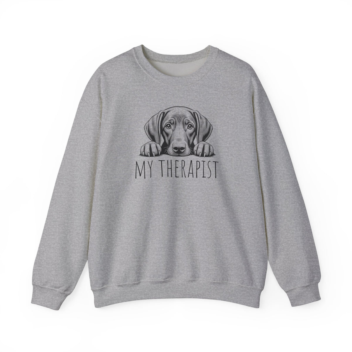 Vizsla My Therapist Crewneck Sweatshirt