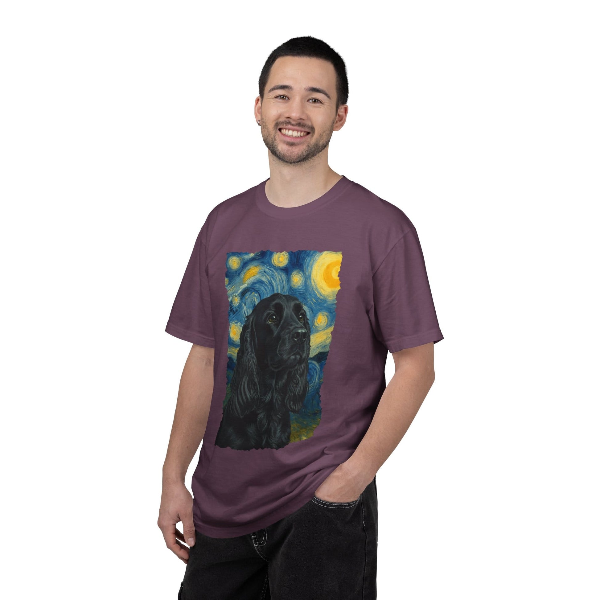 Black Cocker Spaniel van Gogh Premium Tee