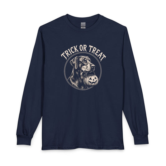 Doberman Halloween Trick or Treat Long Sleeve