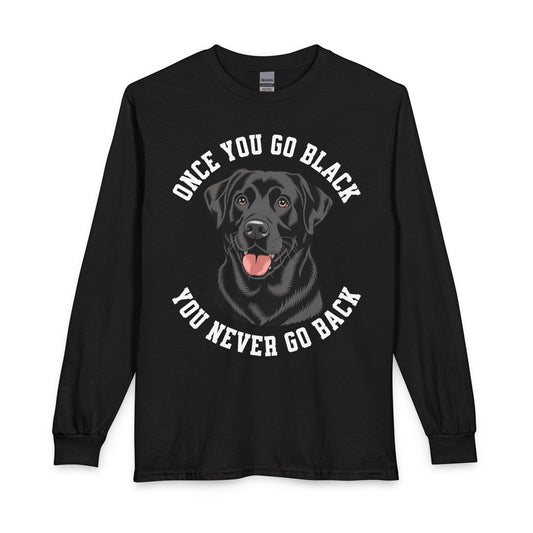 Funny Black Labrador Long Sleeve Black